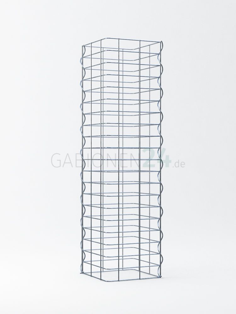 Säulen-Gabione 100x25x25 cm mit Logo